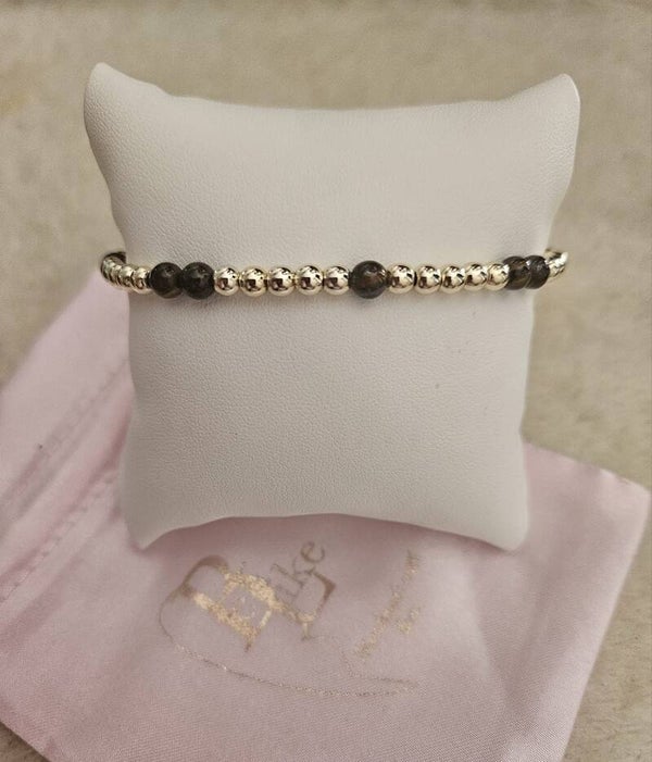 Sparkling Armband 4MM Nature Brown