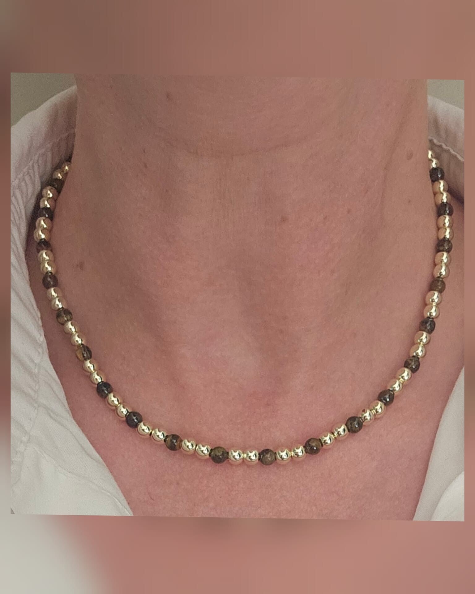Ketting Sparkling 5MM Nature Brown