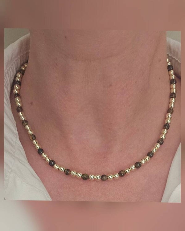 Ketting Sparkling 5MM Nature Brown