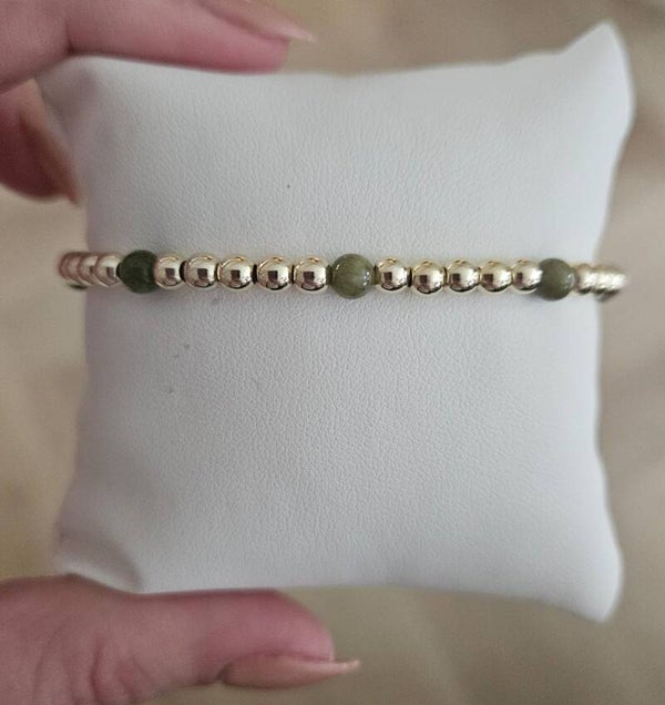 Armband Sparkling 4MM Nature Green