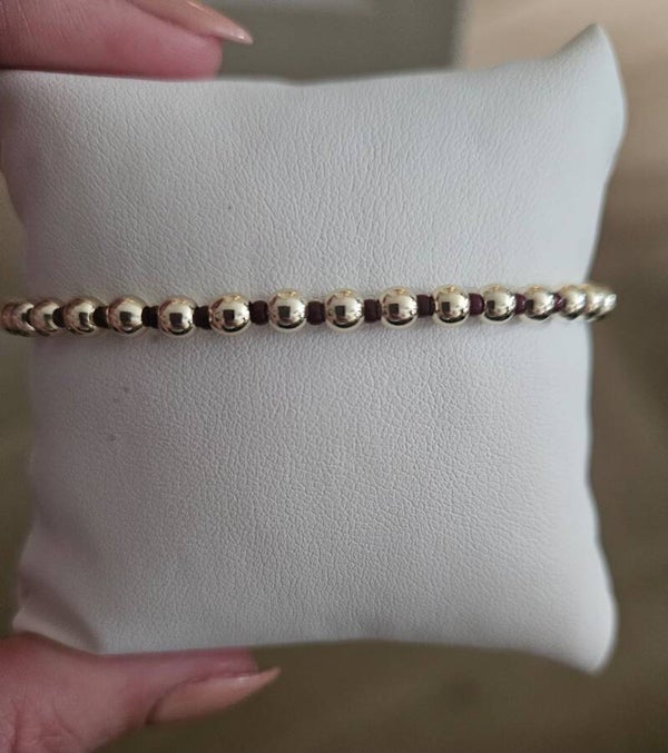 Armband Sparkling 4MM Brown Mini Miyuki