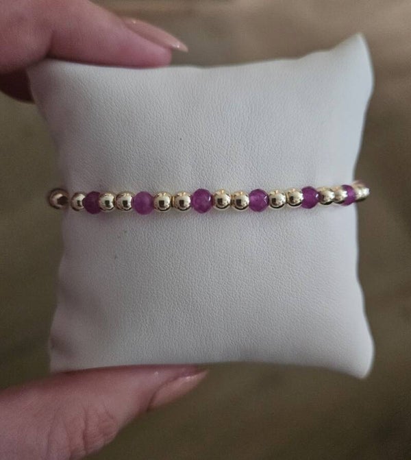 Armband Sparkling 4MM Purple facet