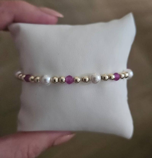 Armband Sparkling 4MM Purple Beaury