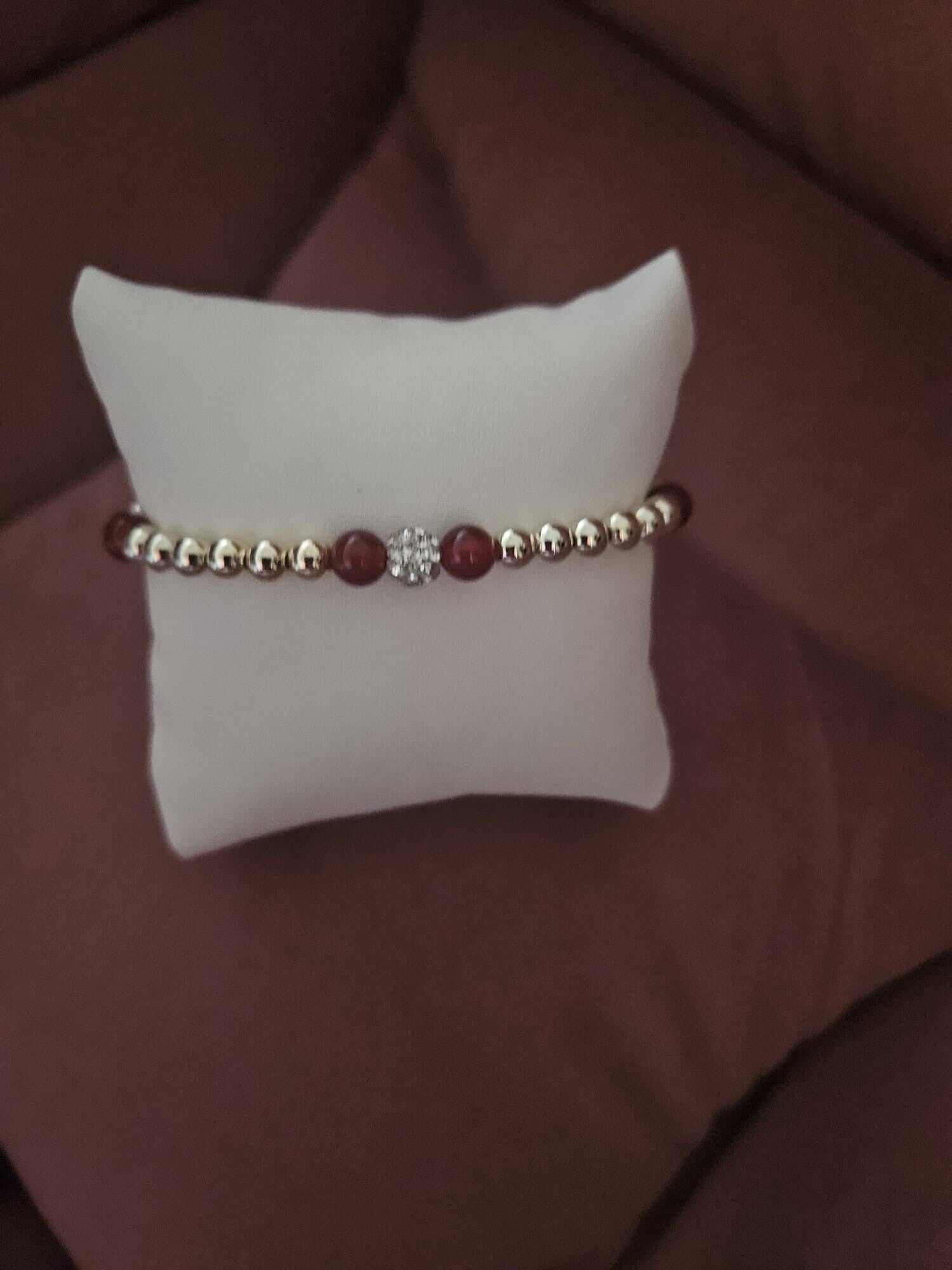 Armband Sparkling 4MM Party Nature Red