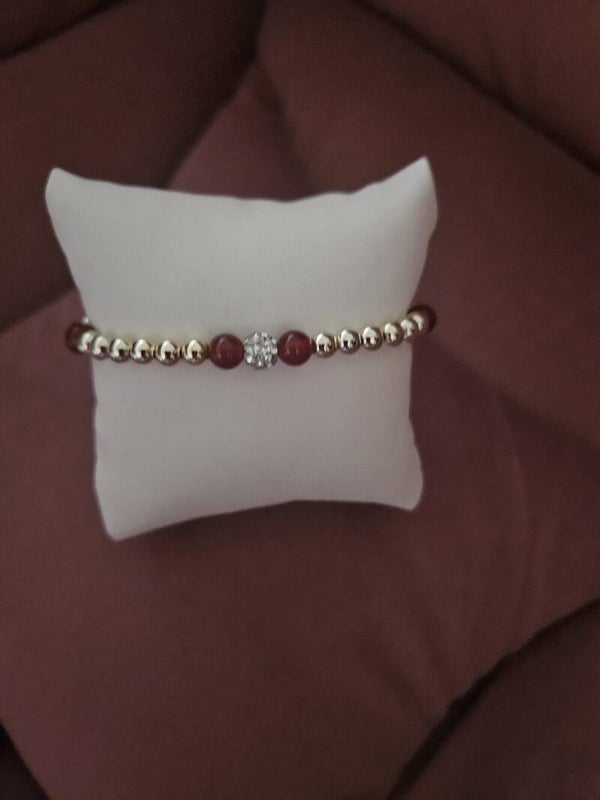 Armband Sparkling 4MM Party Nature Red