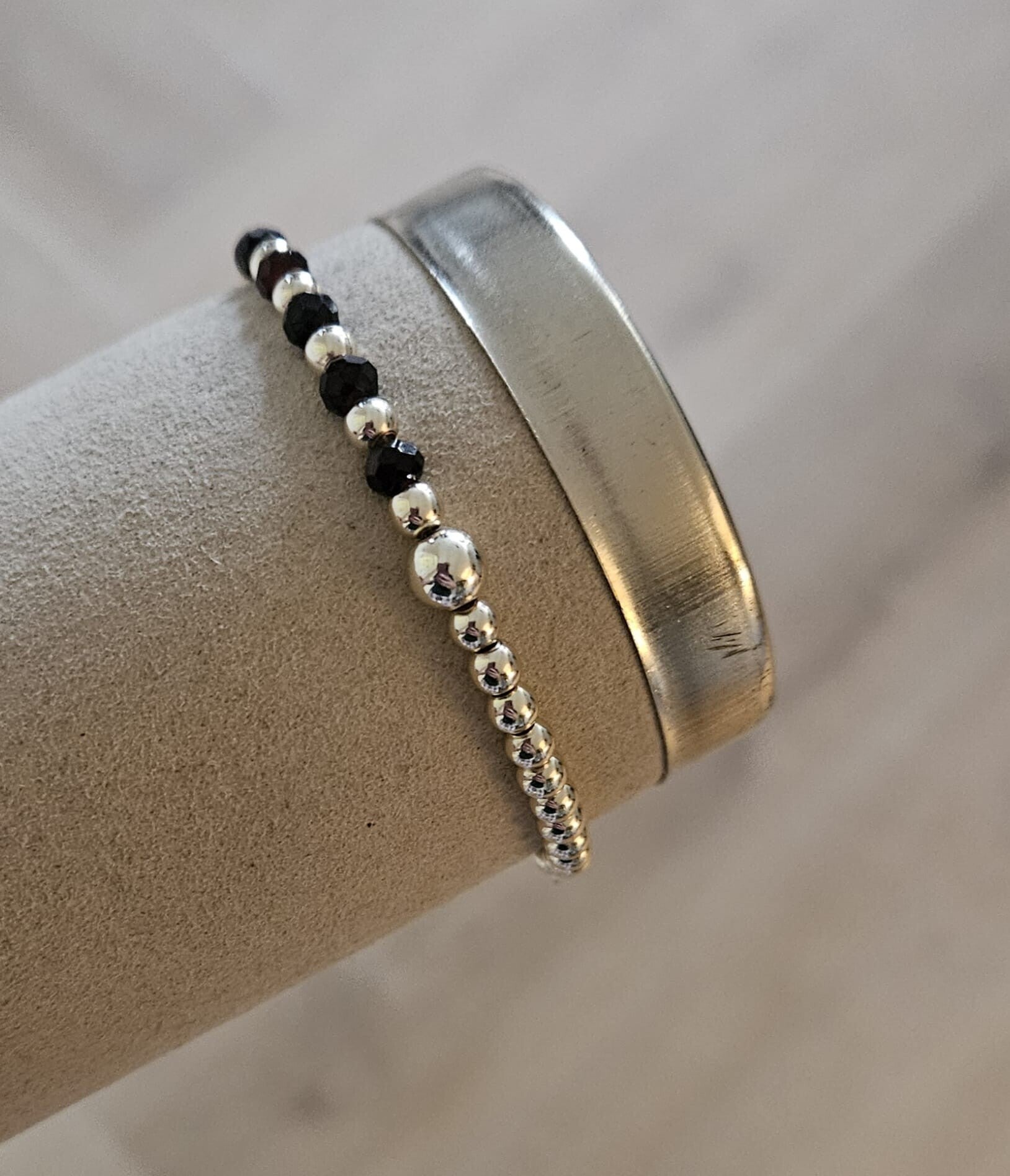 Armband Sparkling 4/6MM Facet Brown