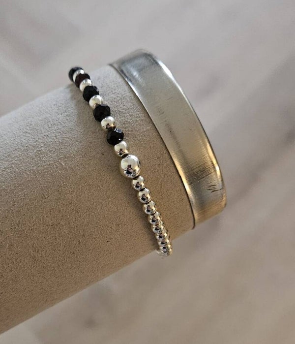 Armband Sparkling 4/6MM Facet Brown