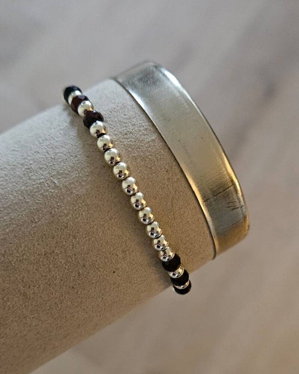 Armband Sparkling 4MM Facet Brown