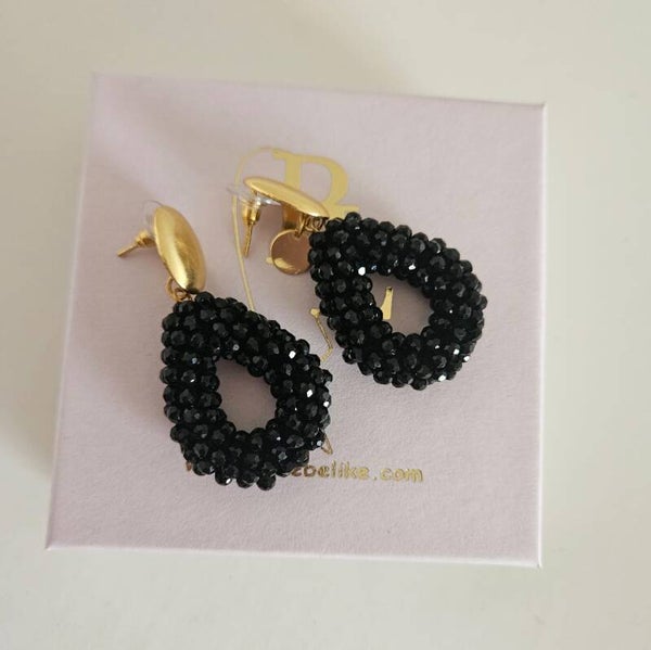 Belike Oorbellen Black Small (Steker)