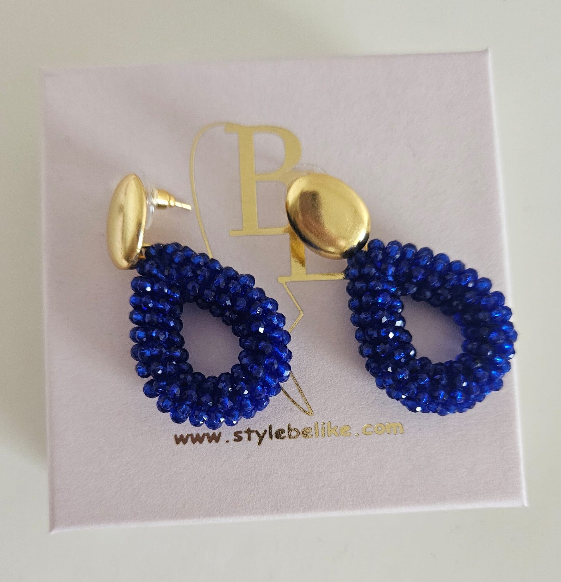 Belike Oorbellen Blue Small (Steker)