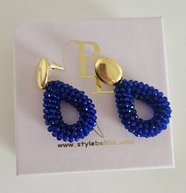 Belike Oorbellen Blue Small (Steker)