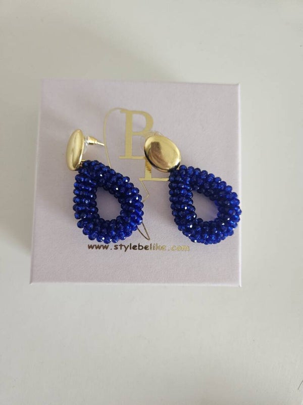 Belike Oorbellen Blue Small (Steker)
