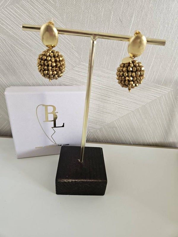 Belike Oorbellen Disco Gold (Steker)