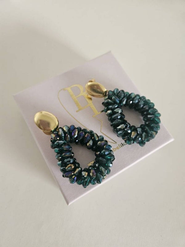 Belike Oorbellen Dark Petrol
