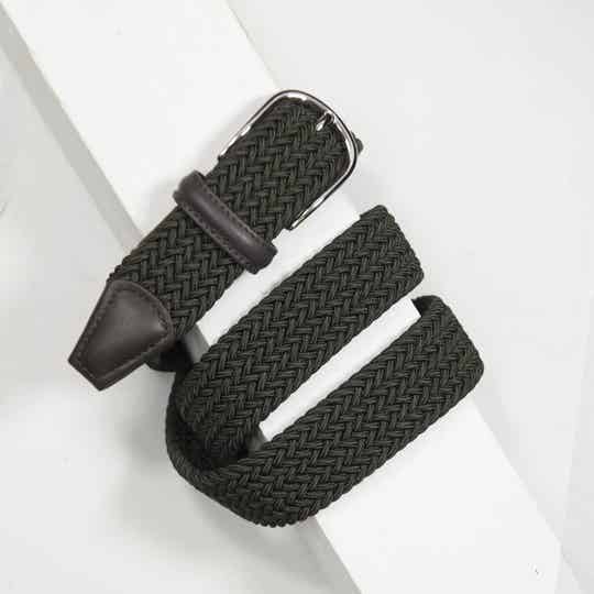 Anderson's gewoven riem - donkergroen