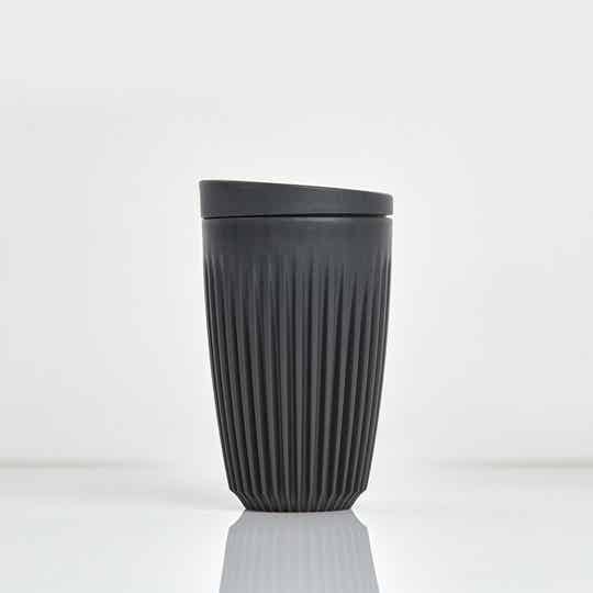 HuskeeCup - herbruikbare tas 36cl zwart