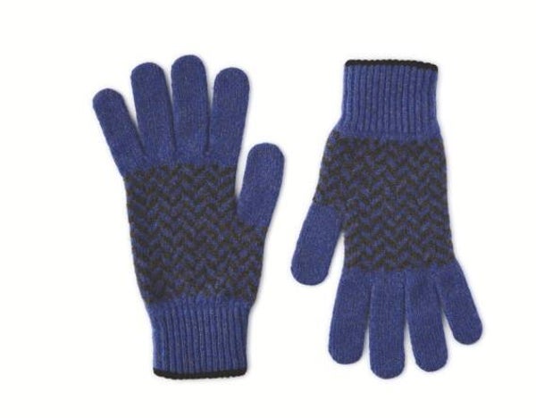 Robert Mackie - Nairn blauwe handschoenen
