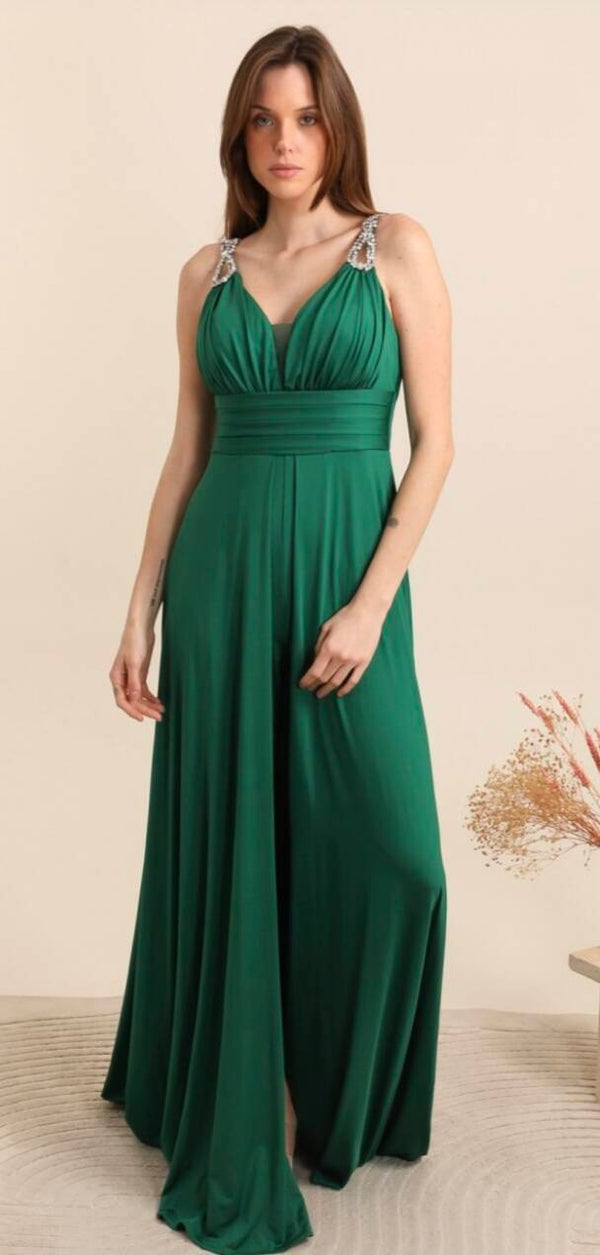 Robe verte émeraude