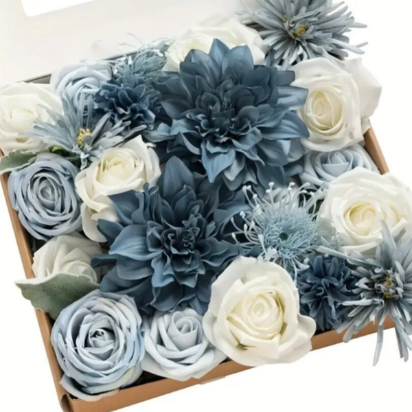 Fleurs dans le tons de bleu