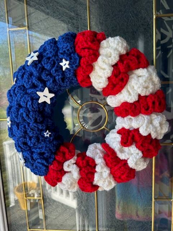Patriotic Door Wreath