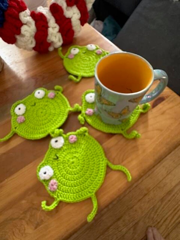 Whimsical Frog Coasters