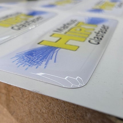 3D-Doming-Aufkleber Leibnitz – hochwertige Aufkleber mit Harzbeschichtung und Tiefeneffekt