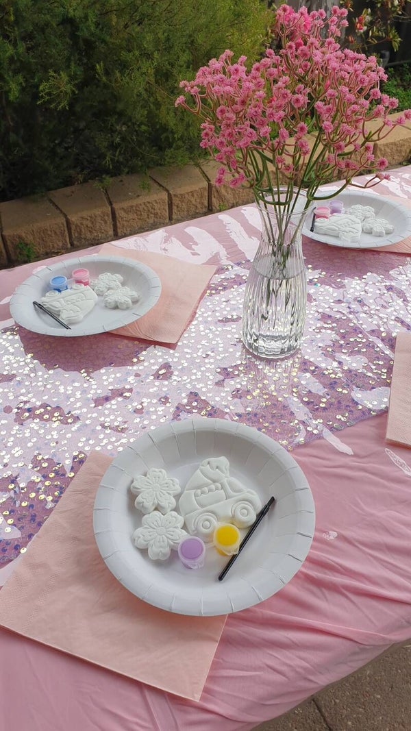 Paint Party Set Up for 10 kids