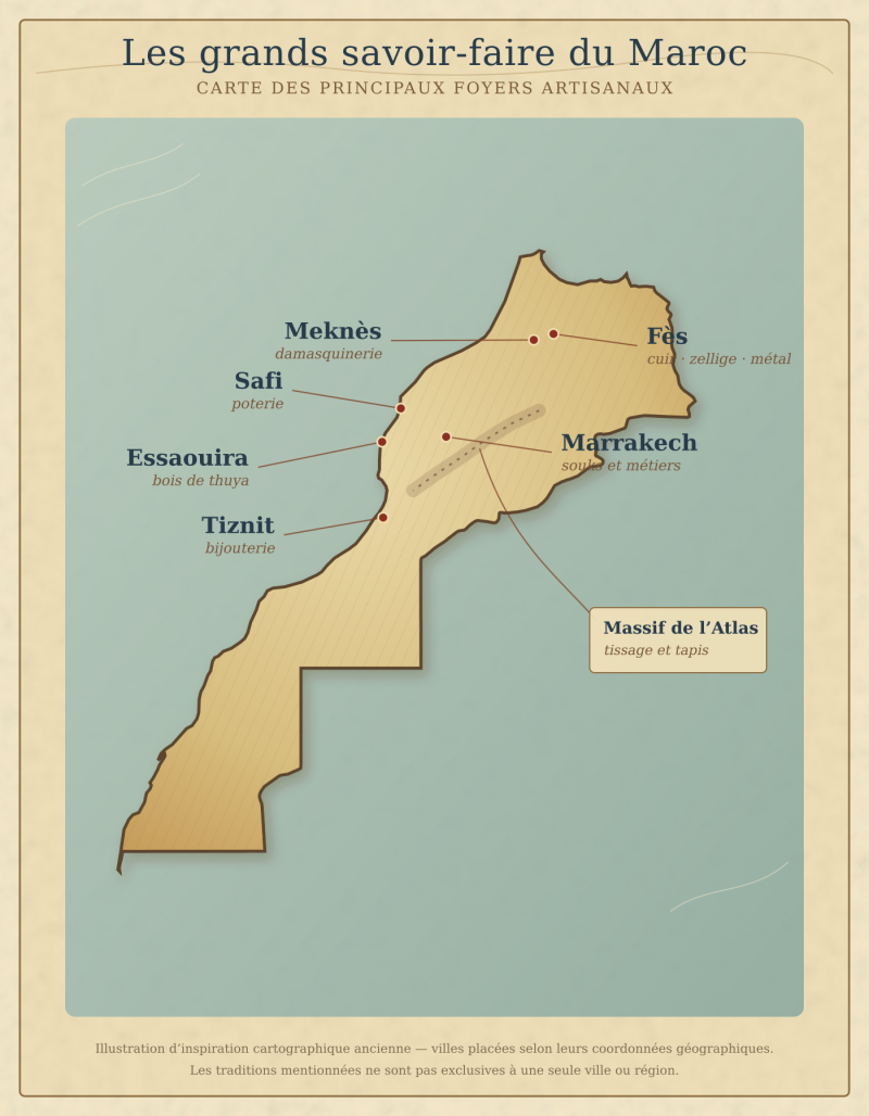 Carte du Maroc