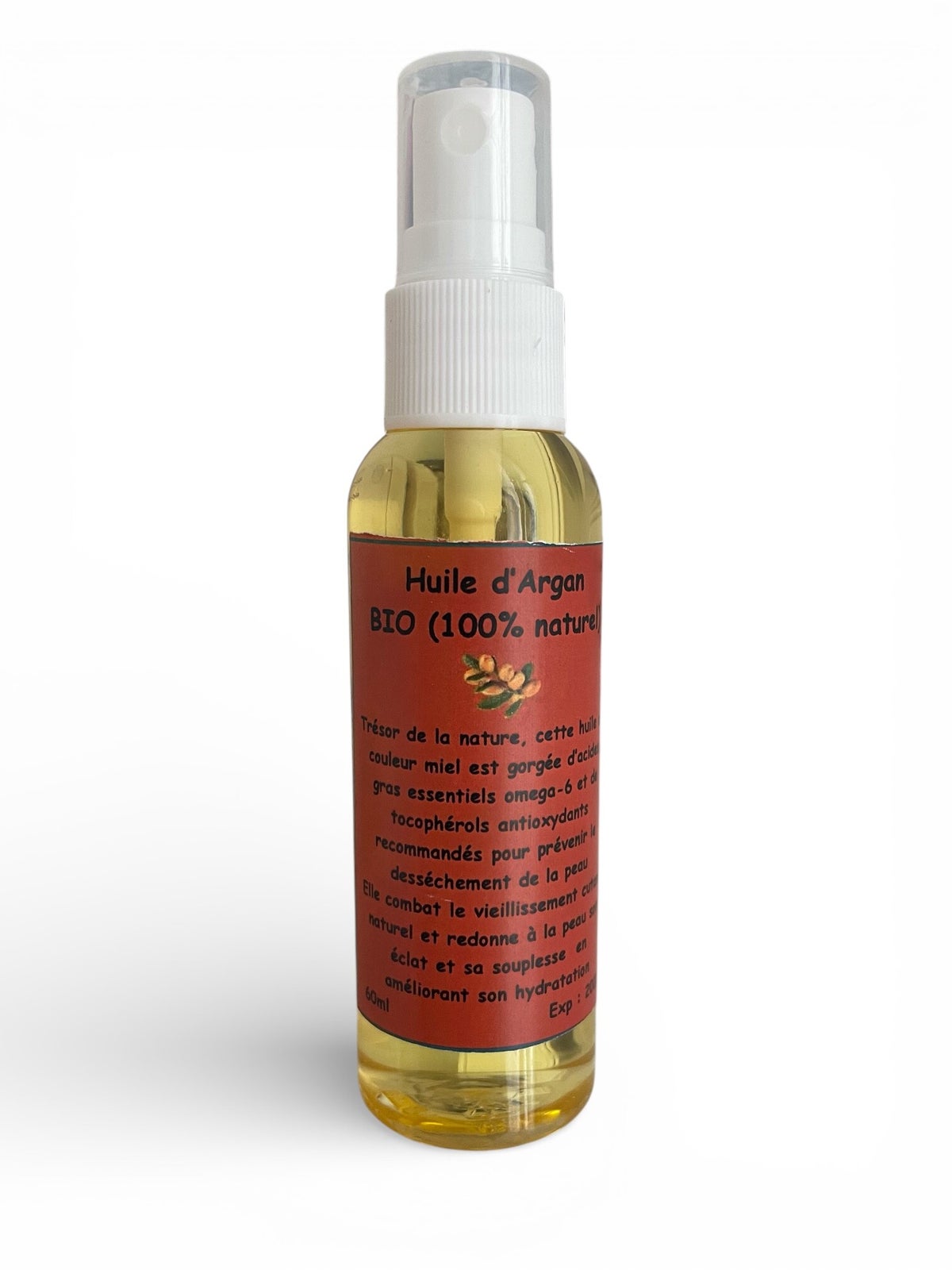 Huile D'Argan 100% Pure Et Naturelle – Soin Visage, Cheveux, Peau, 100 Ml, Normes Européennes