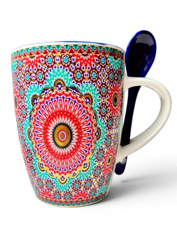 Mug Palais Andalou avec cuillère en céramique assortie