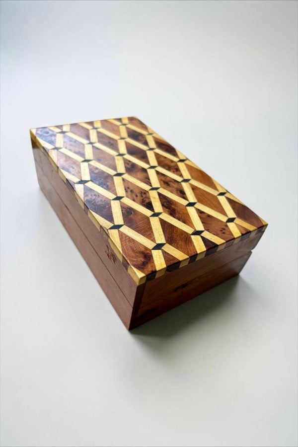 Coffret Mogador en bois de thuya marqueté