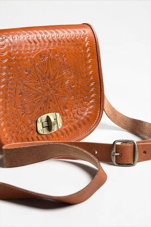 Sacoche Étoile du Maroc – Cuir de Vachette