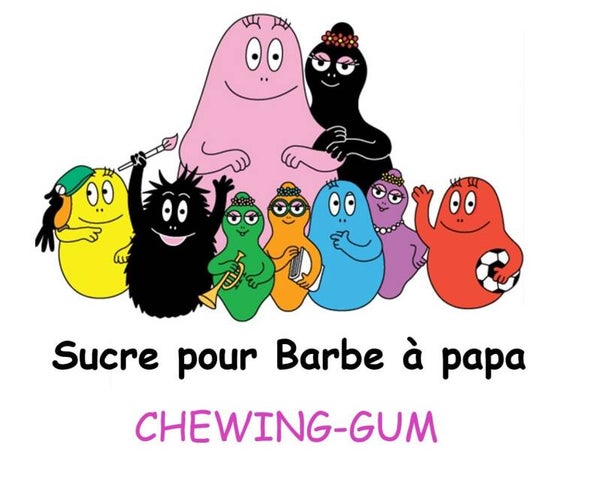 Sucre barbe à papa arôme Chewing-gum 1kg