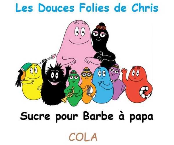 Sucre barbe à papa arôme Cola 500 grammes