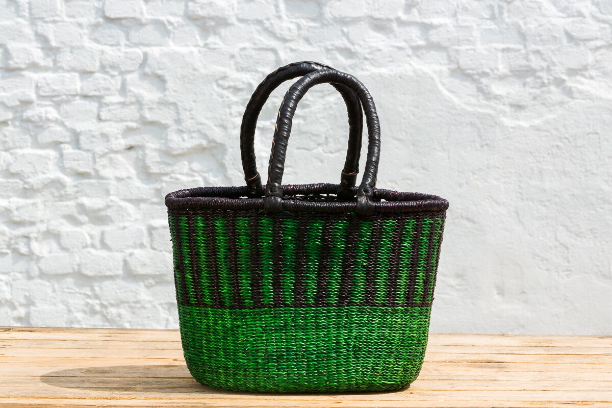 V - Shape indkøbskurv - Medium -  Grøn