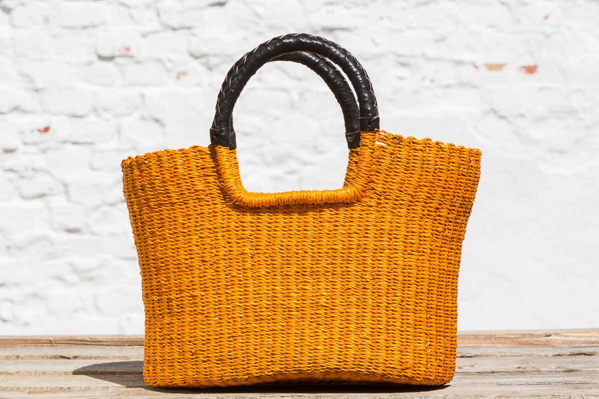 Duse indkøbskurv - Large - Gul