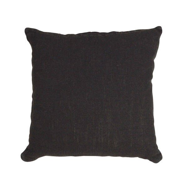 Hør Pude 50x50cm - Sort