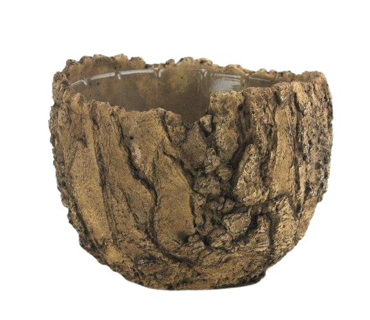 Rustik fossil krukke - medium