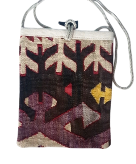 Lille kelimtaske med snor
