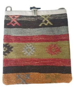Lille kelimtaske med snor
