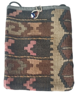Lille kelimtaske med snor
