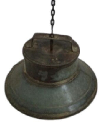 Recykled loftlampe af gammel junge