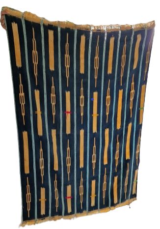 Afrikansk Baule vintage plaid eller dug