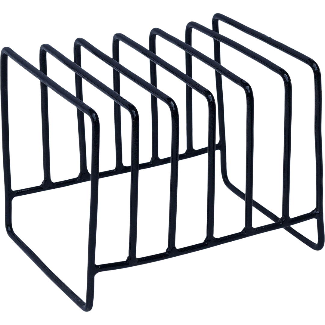 Tallerkenholder i sort jern