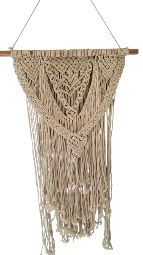 Makramè vægtæppe "Aya"