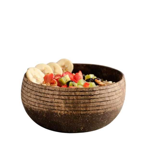 Kokos spiseskål med ske i træ - Cosmos