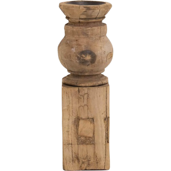 Unik lysestage i træ