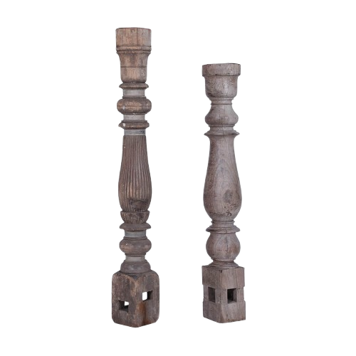 Lysestage af gamle bordben XL