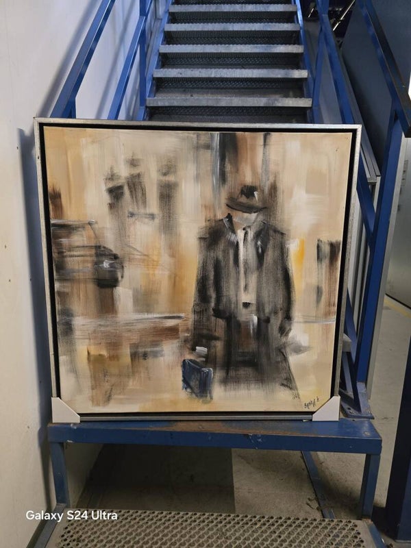 Maleri i svæveramme str.