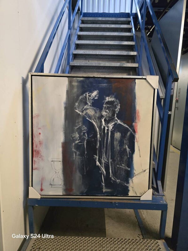 Maleri i svæveramme str.